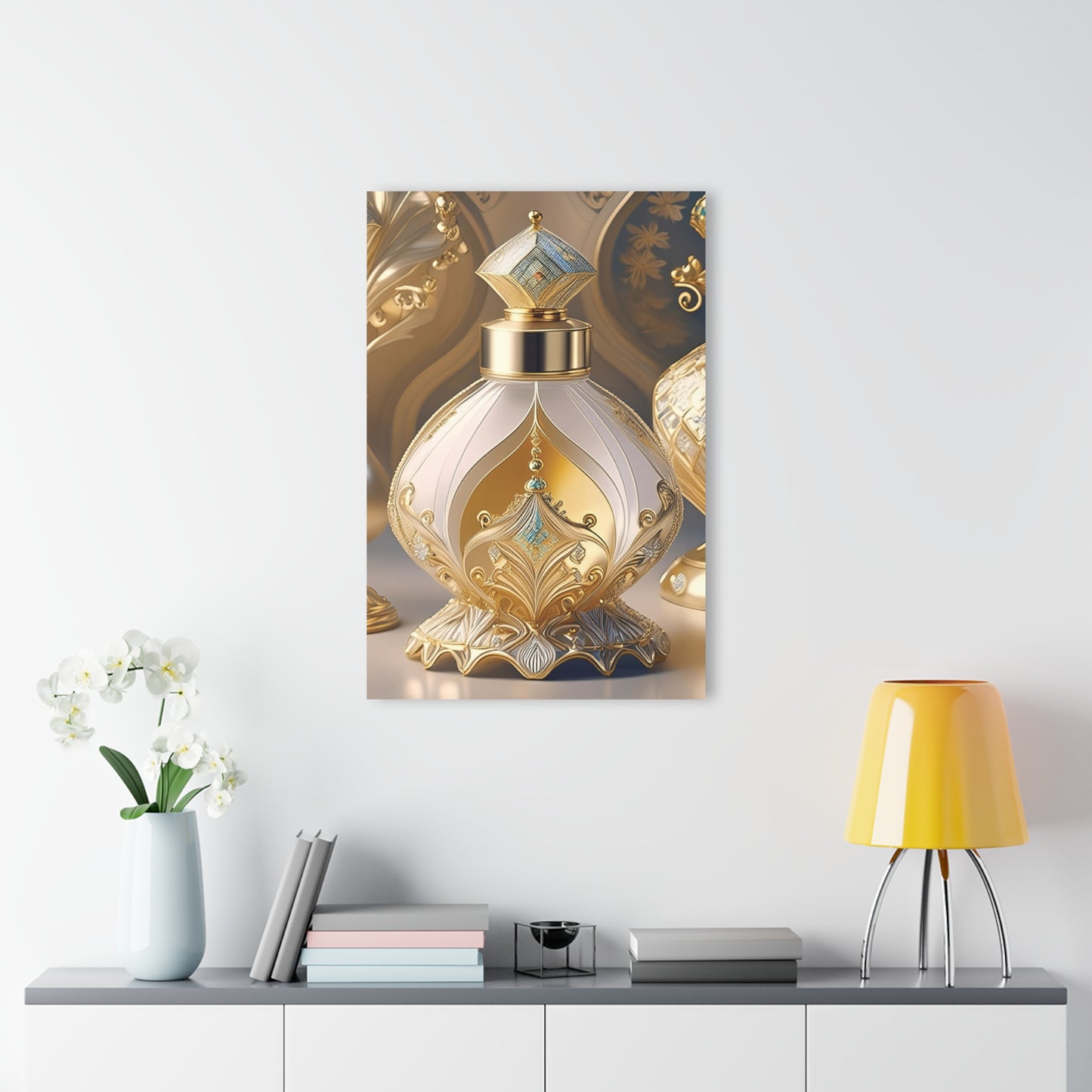 Elegant Perfume Art - Acrylic Prints (French Cleat Hanging)