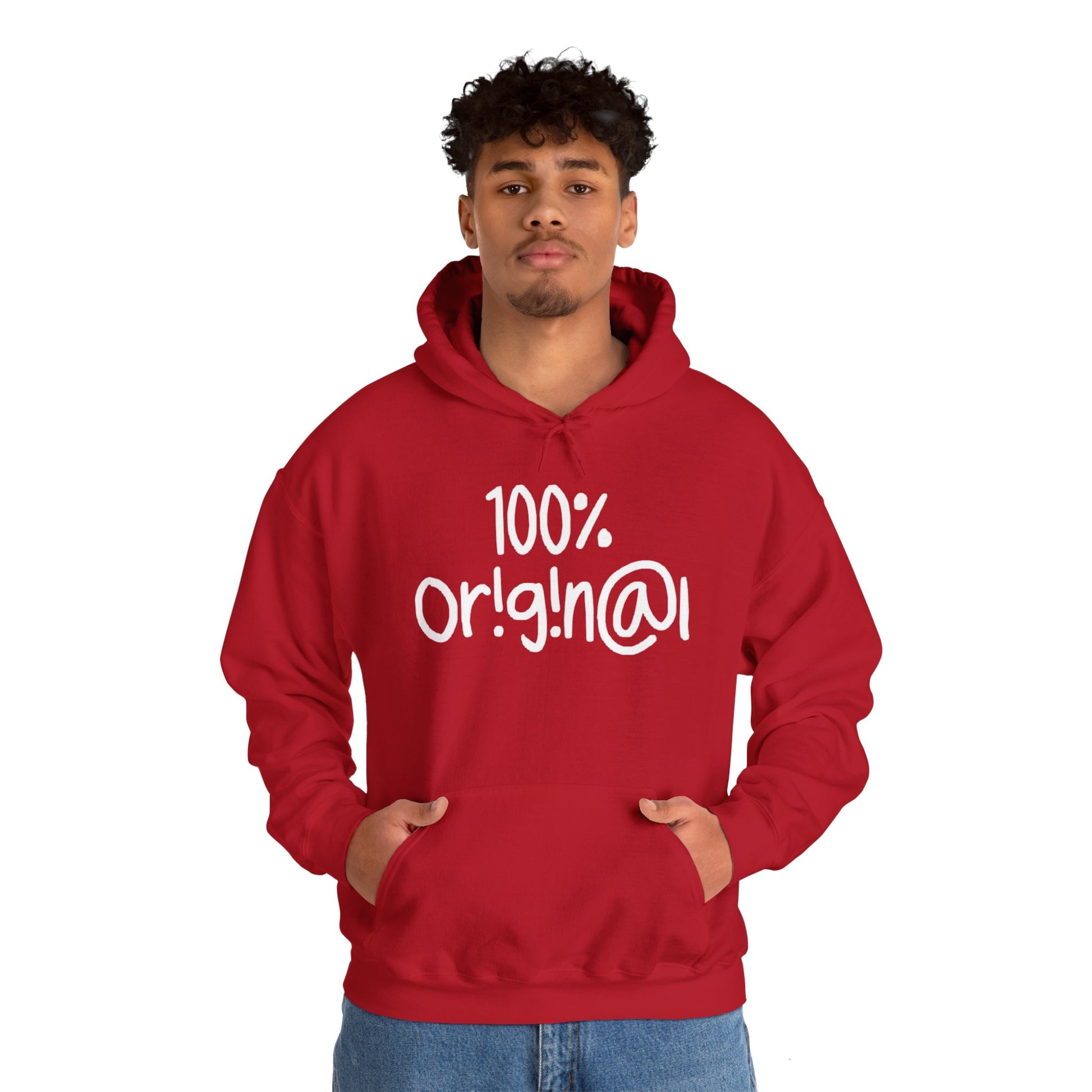 "100% Or!g!n@l" - Unisex Heavy Blend™ Hooded Sweatshirt - Creatively Designed Shop
