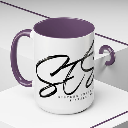 Sisters Empowering Sisters (SES) - Accent Coffee Mug