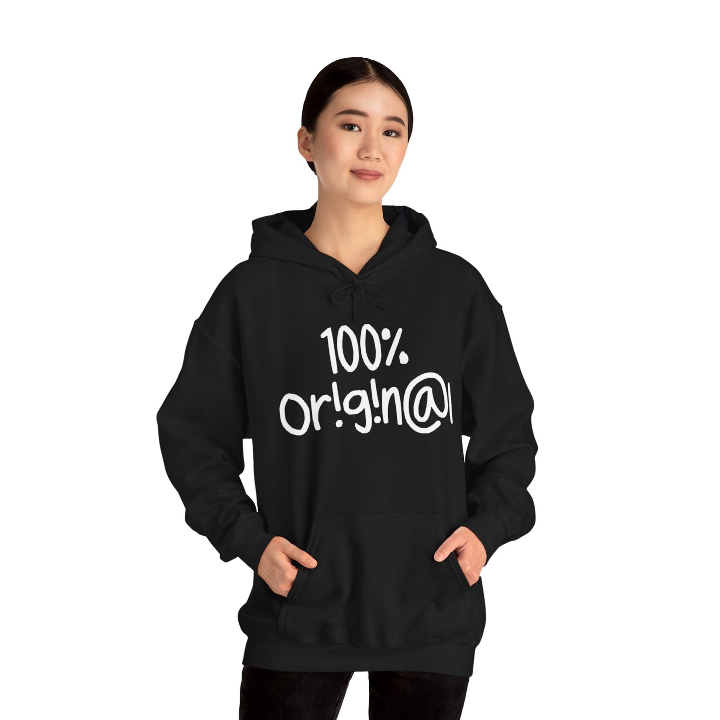 "100% Or!g!n@l" - Unisex Heavy Blend™ Hooded Sweatshirt - Creatively Designed Shop