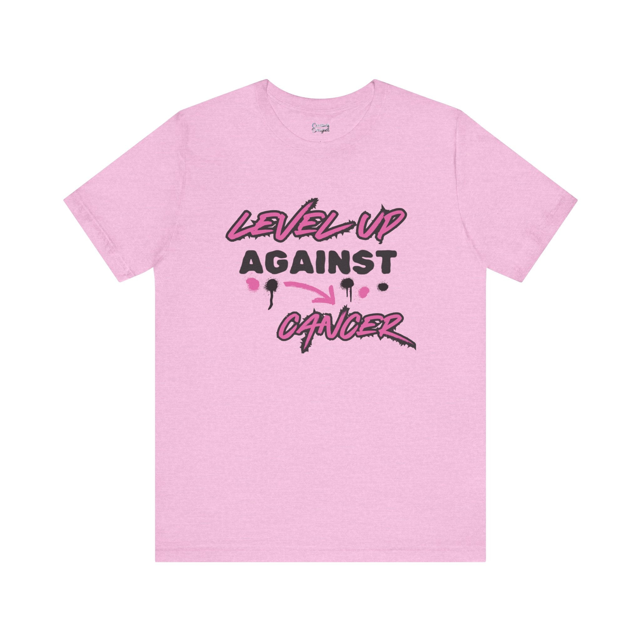 Level Up Against Cancer - Unisex Jersey Short Sleeve Tee