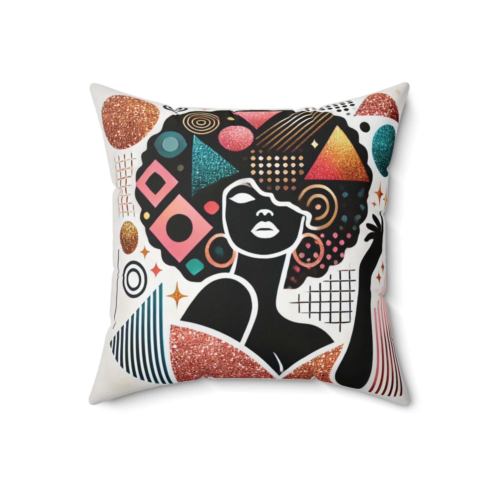 Crowned in Confidence – Square Pillow