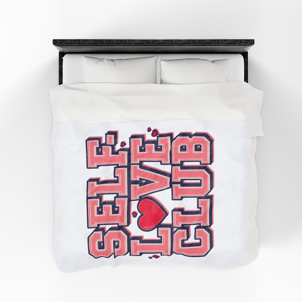 Self-Love Club – Plush Velveteen Blanket