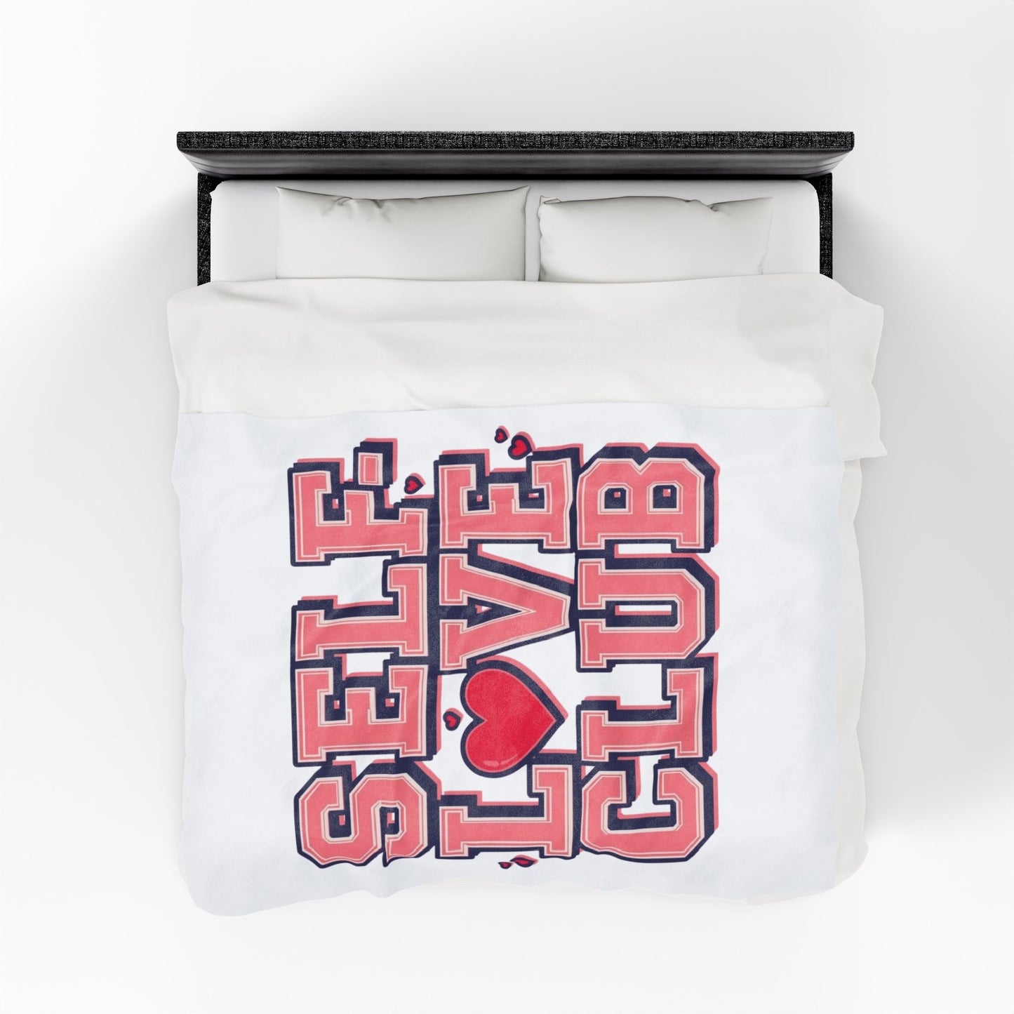 Self-Love Club – Plush Velveteen Blanket