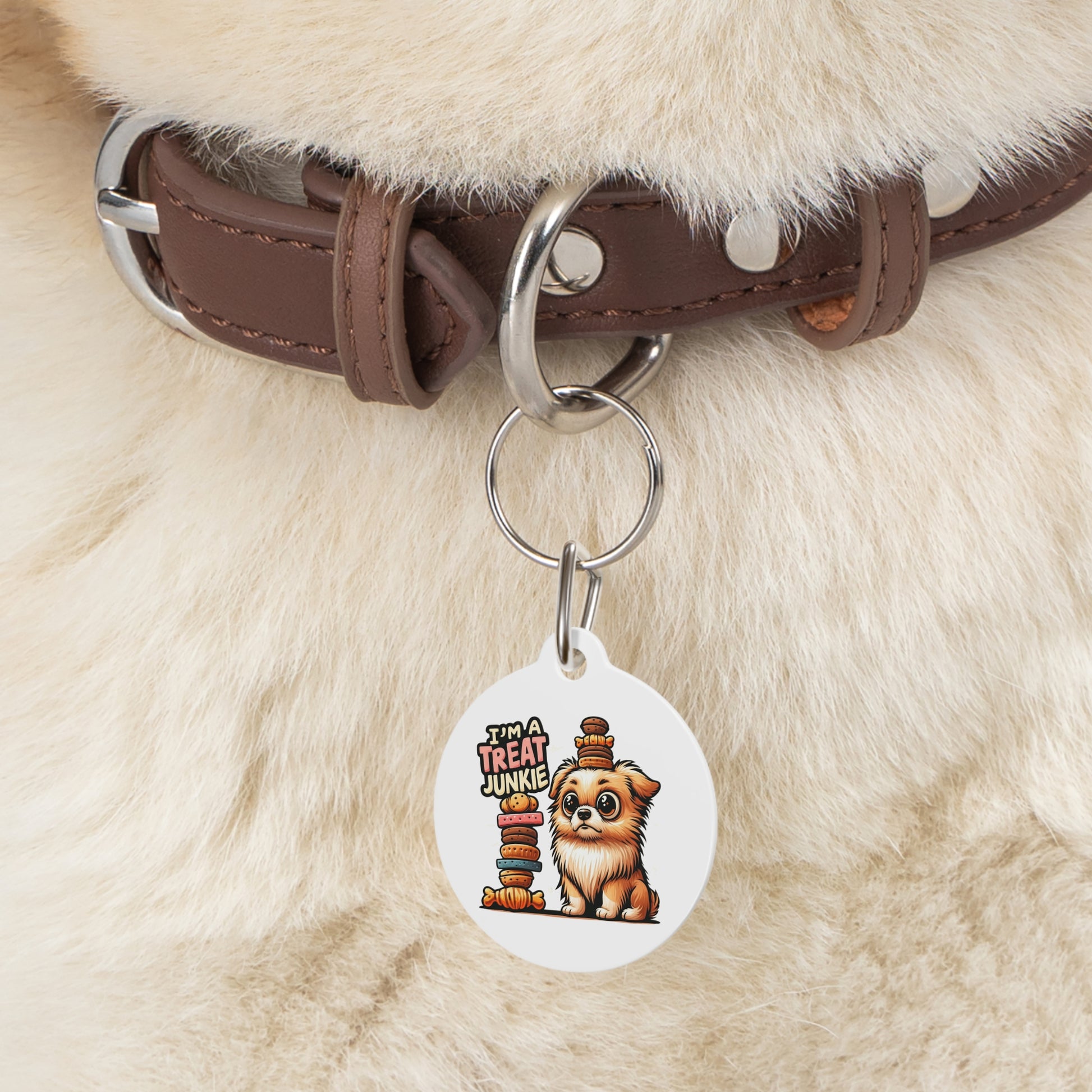 I'm A Treat Junkie - Pet Tag - Creatively Designed Shop