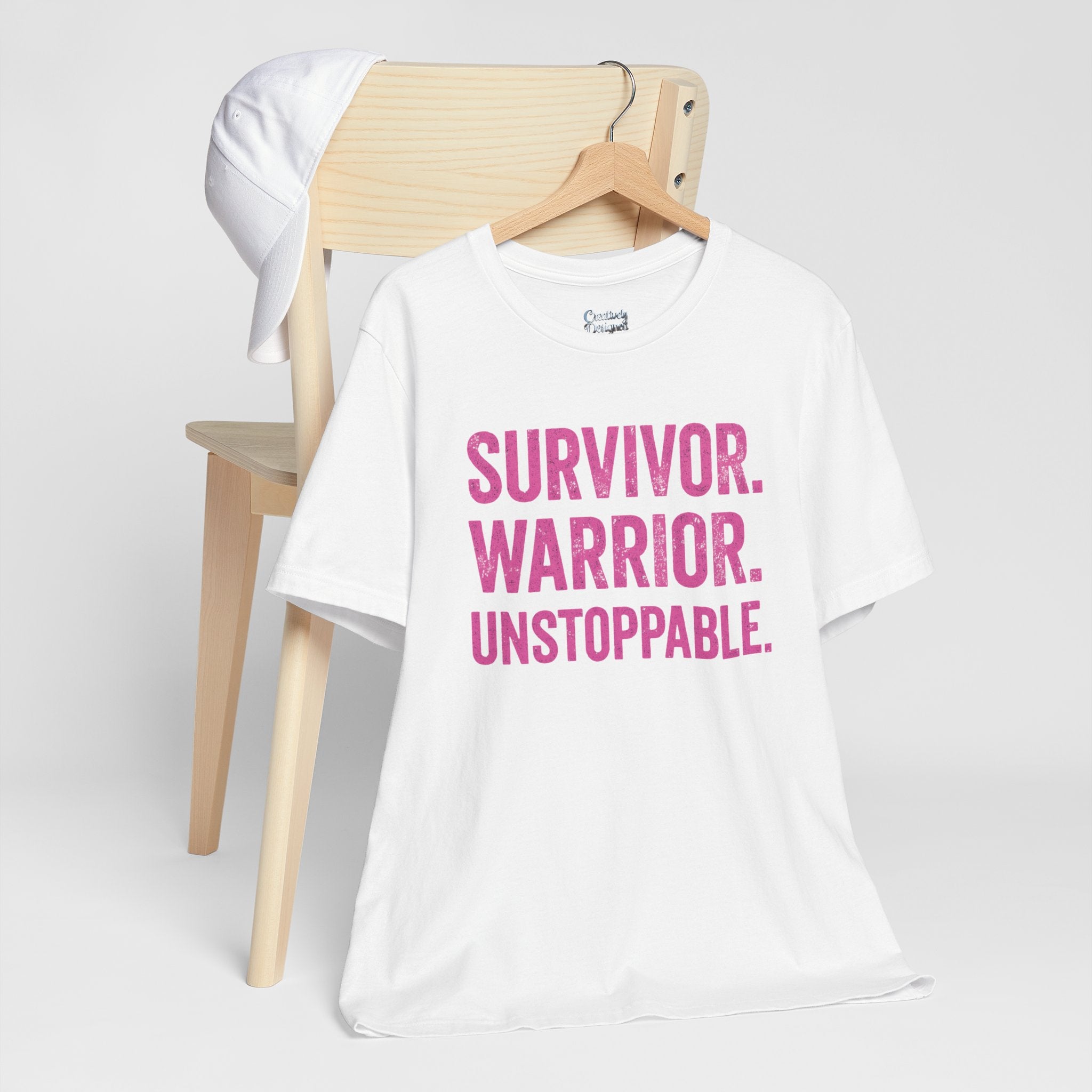Survivor. Warrior. Unstoppable - Unisex Jersey Short Sleeve Tee