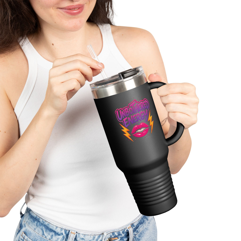 Unbothered Energy - Insulated Travel Mug, 40oz