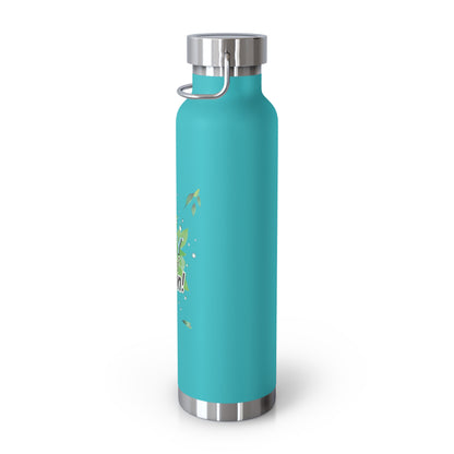 "Your Daily Dose of Hydration" - Copper Vacuum Insulated Bottle, 22oz - Creatively Designed Shop