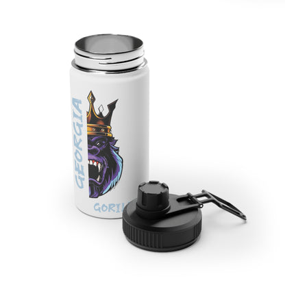 Georgia Gorillas - Stainless Steel Water Bottle, Sports Lid - Creatively Designed Shop