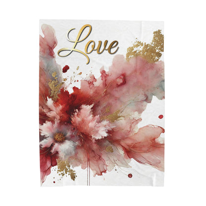 Love - Velveteen Plush Blanket