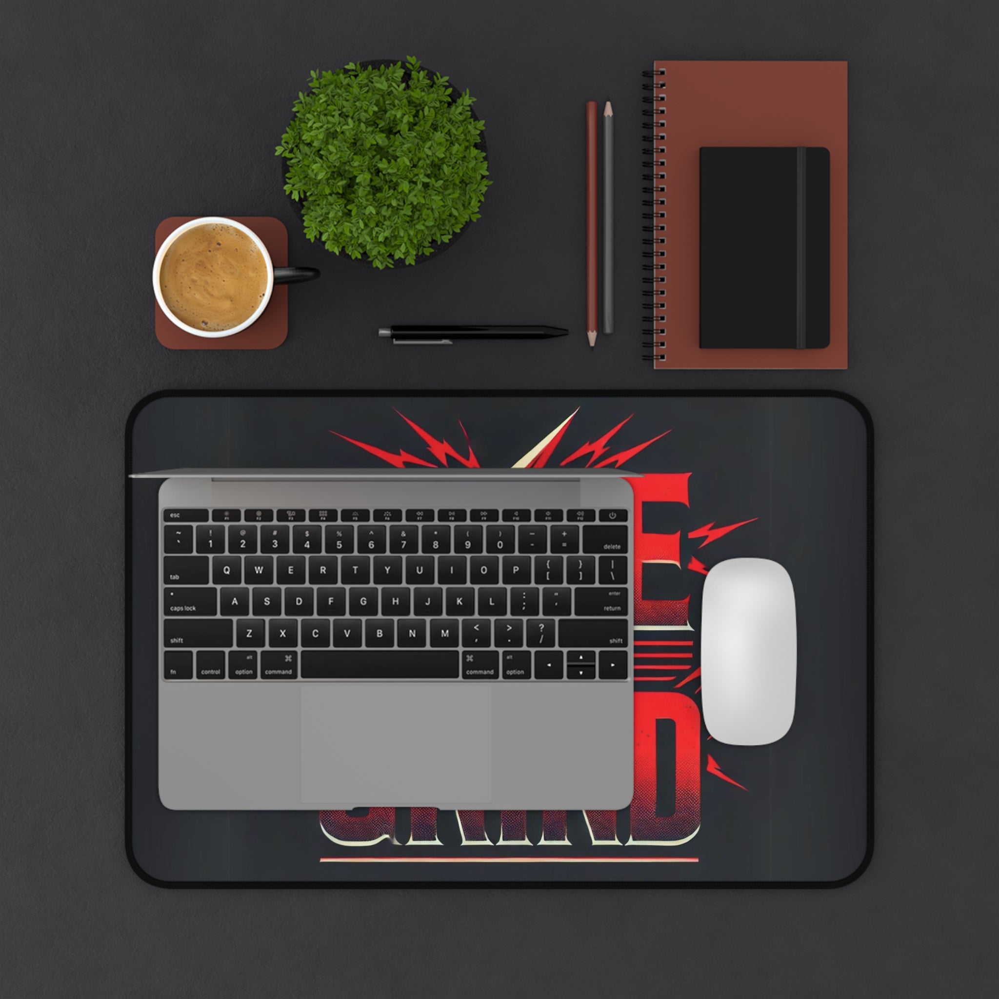"Rise & Grind" - Desk Mat