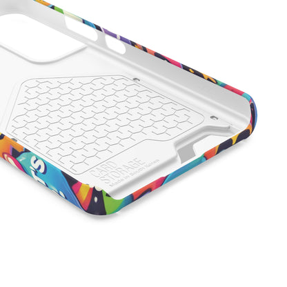 "Text Bubbles" - Phone Case With Card Holder