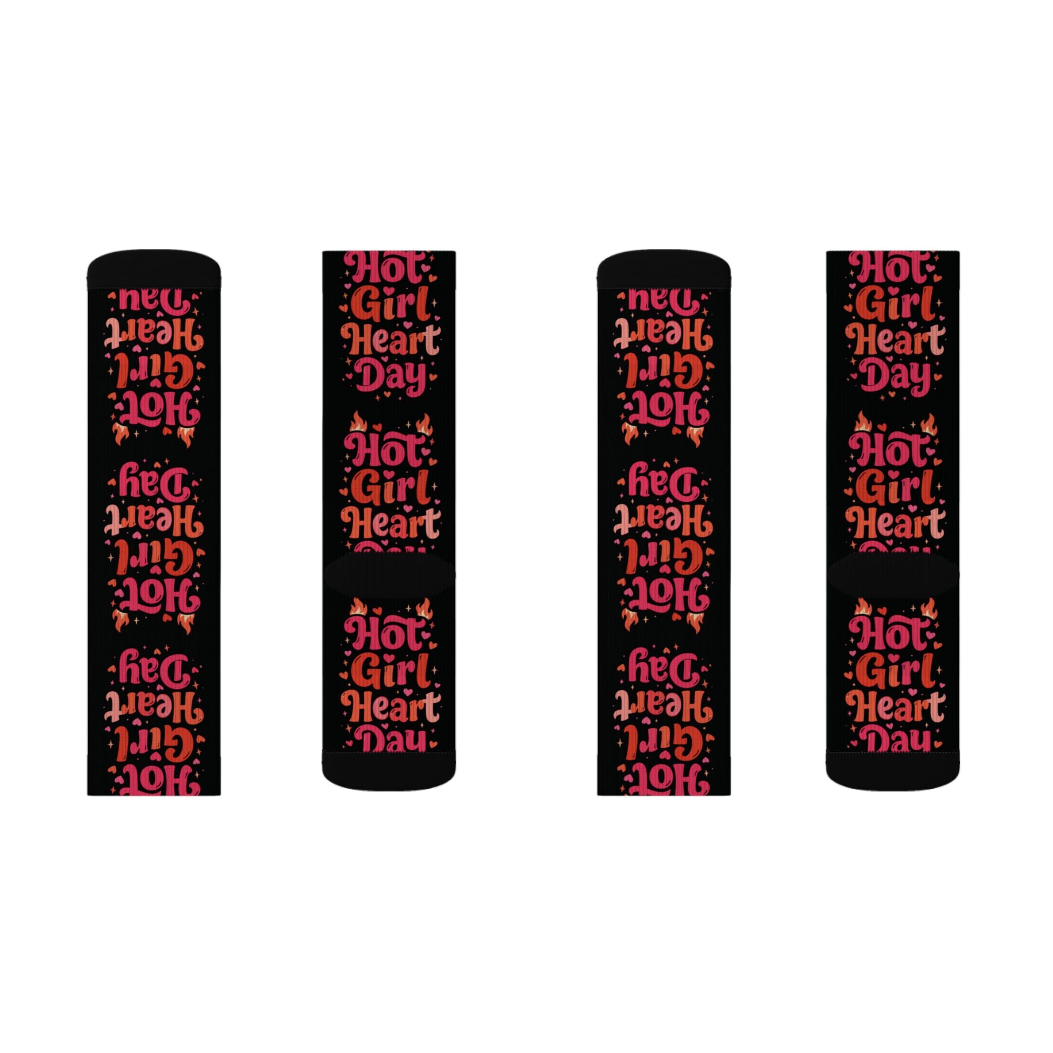 Hot Girl Heart Day Socks