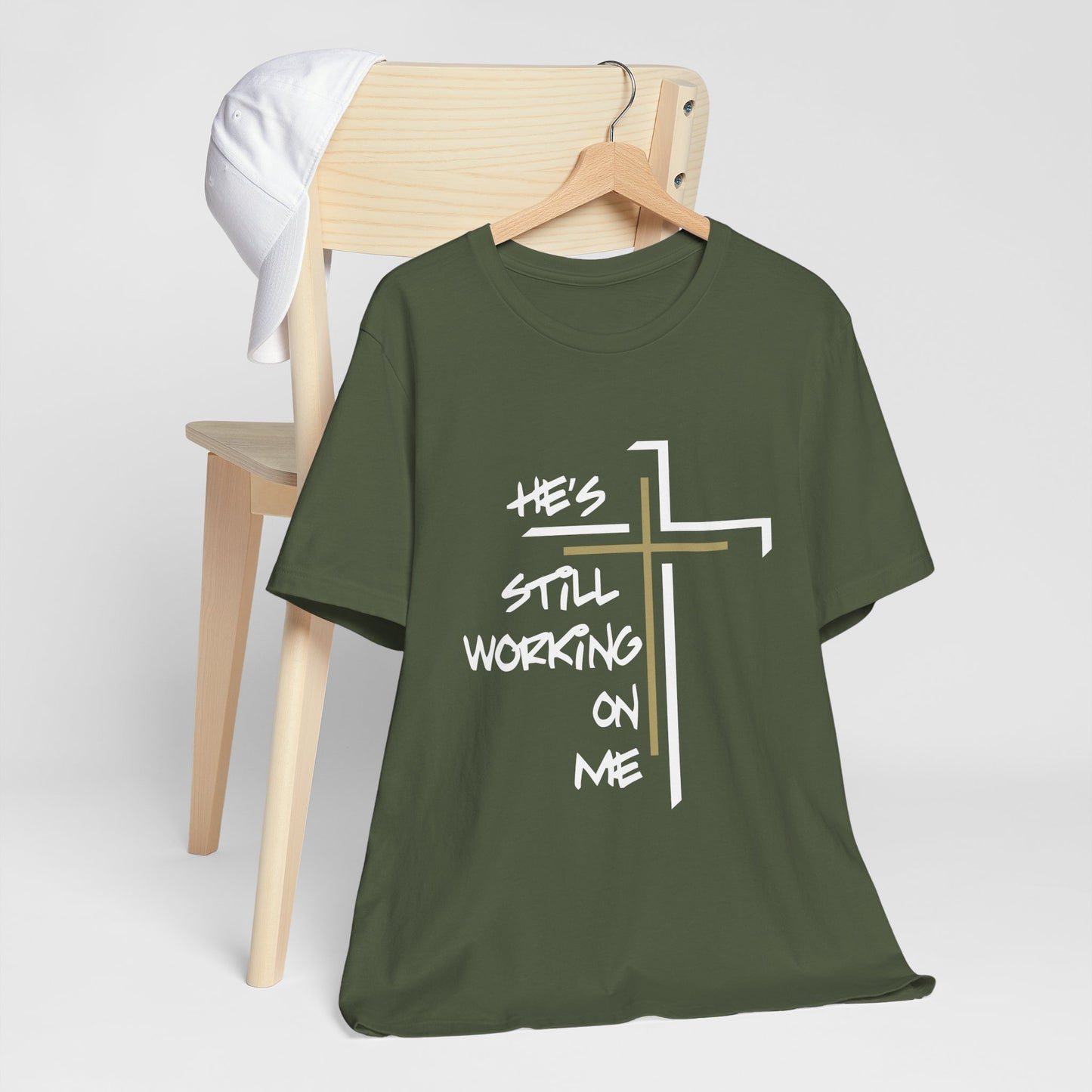 He's Still Working On Me - Unisex Jersey Short Sleeve Tee