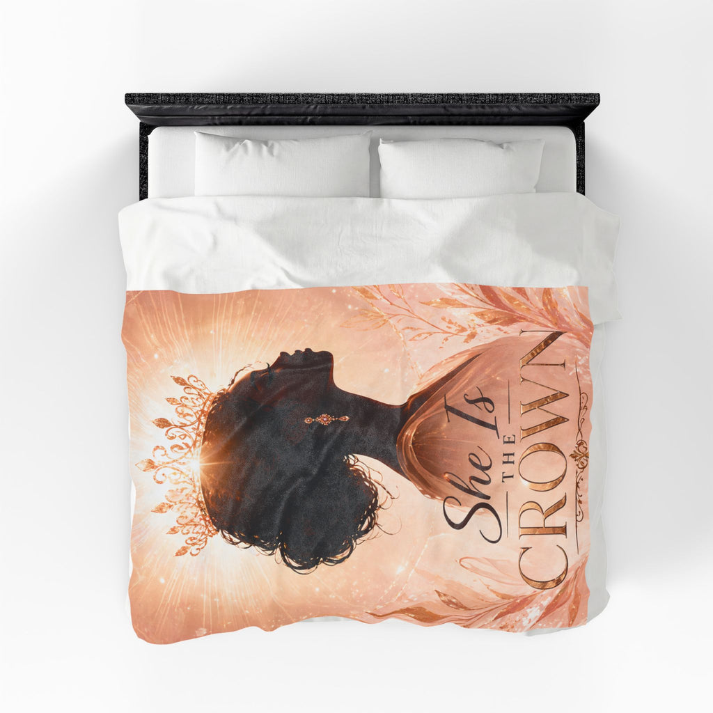 She Is the Crown - Velveteen Plush Blanket