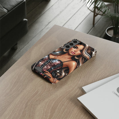 "Beautiful" - Phone Case With Card Holder - Creatively Designed Shop