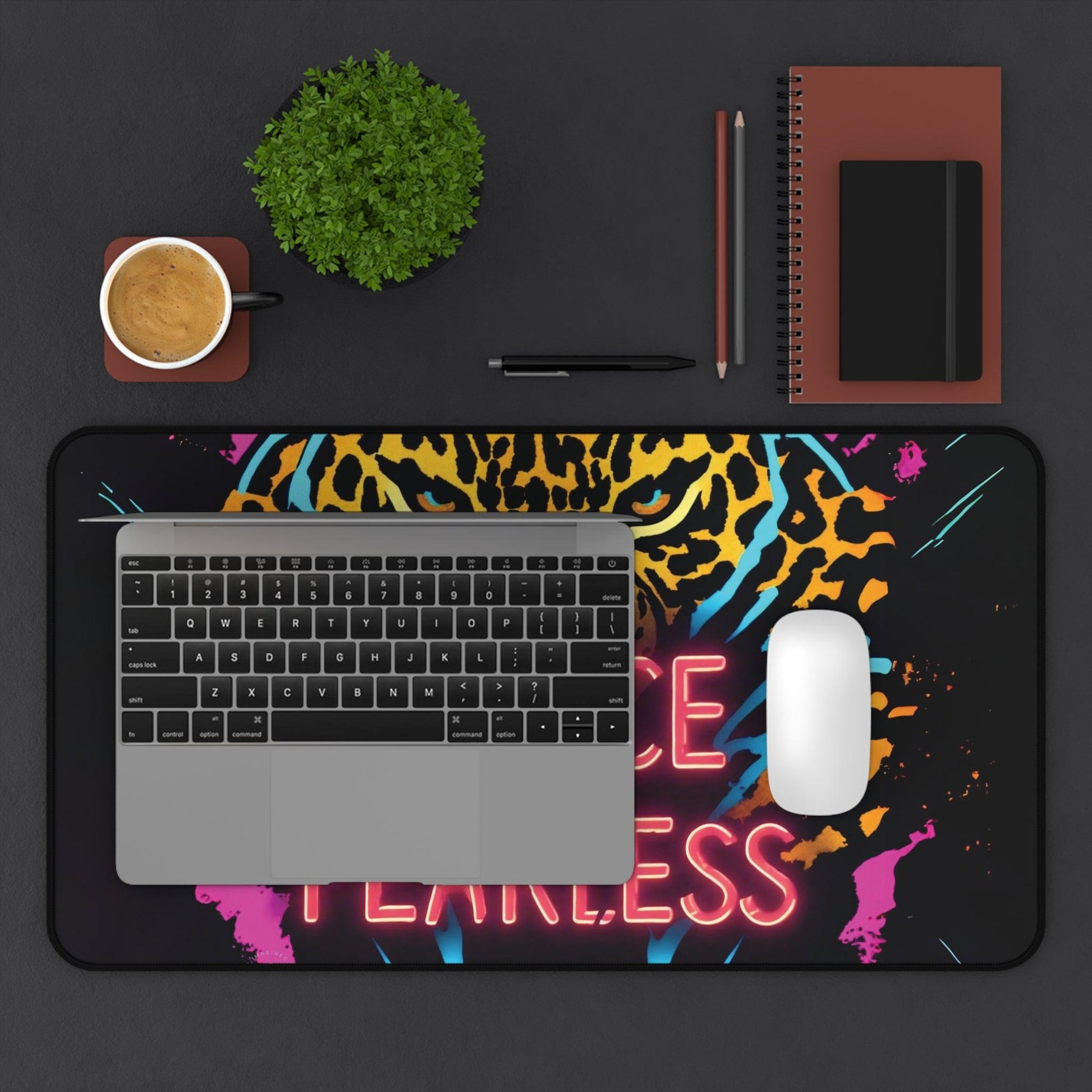 "Fierce & Fearless" - Desk Mat - Creatively Designed Shop