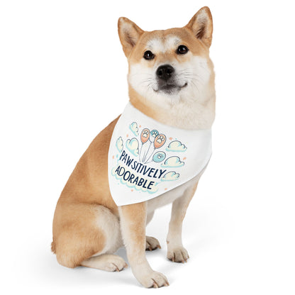 Pawsitively Adorable - Pet Bandana Collar - Creatively Designed Shop