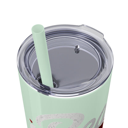 Beauty Speaks - Skinny Tumbler with Straw, 20oz - Creatively Designed Shop