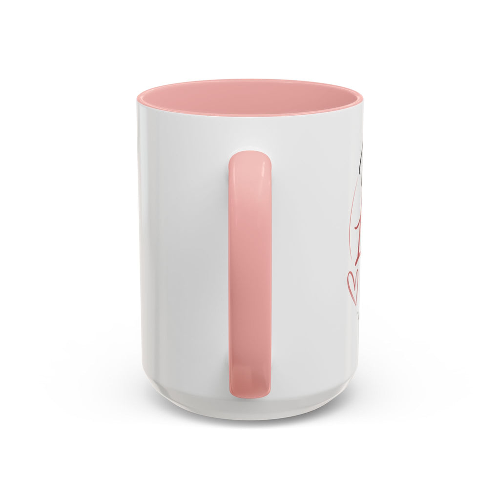 💖 Made With Love For [Name] – Best Mom. Always. - Personalized Accent Coffee Mug