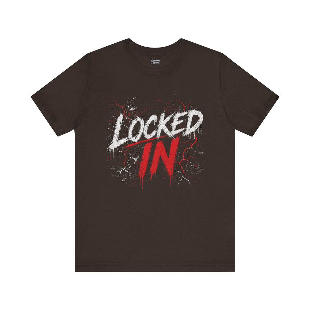Locked In (Red) - Jersey Short Sleeve Tee