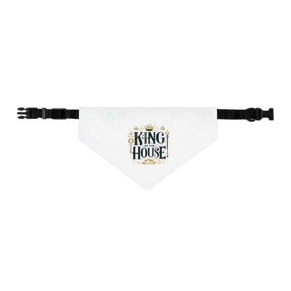 King of the House - Pet Bandana Collar - Creatively Designed Shop