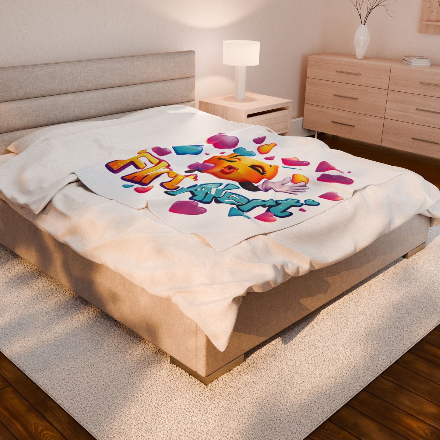 Flirt Alert - Velveteen Plush Blanket