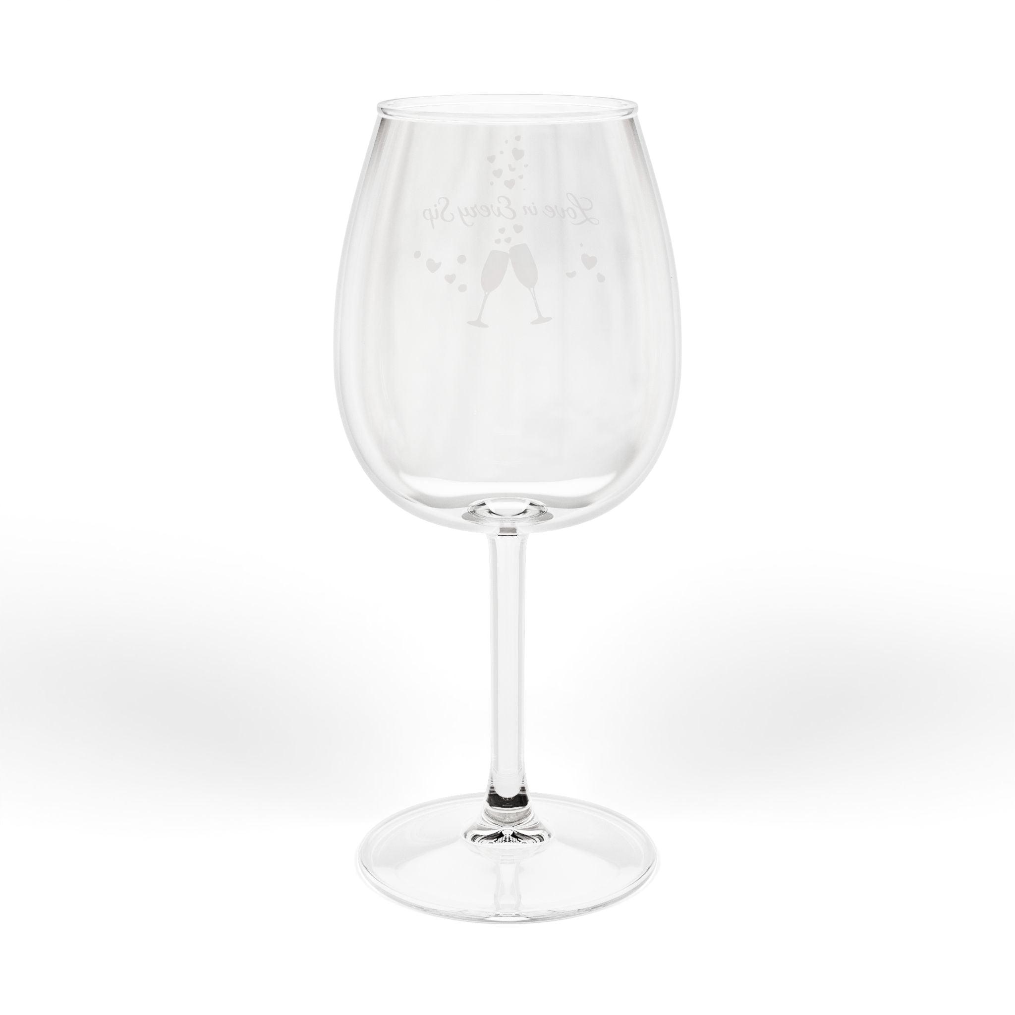 Love In Every Sip – Wine Glass (12oz)