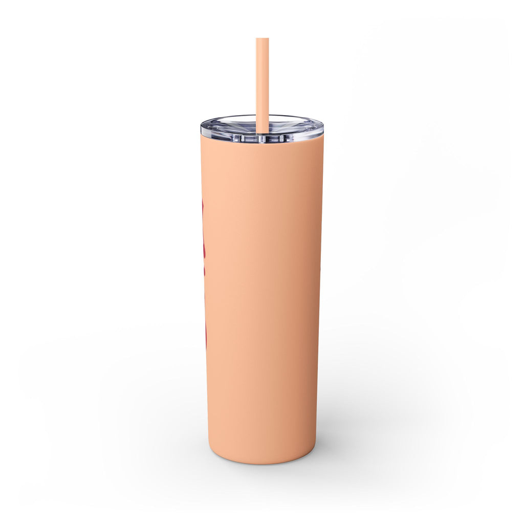 Drink Like A Boss - Skinny Tumbler with Straw, 20oz