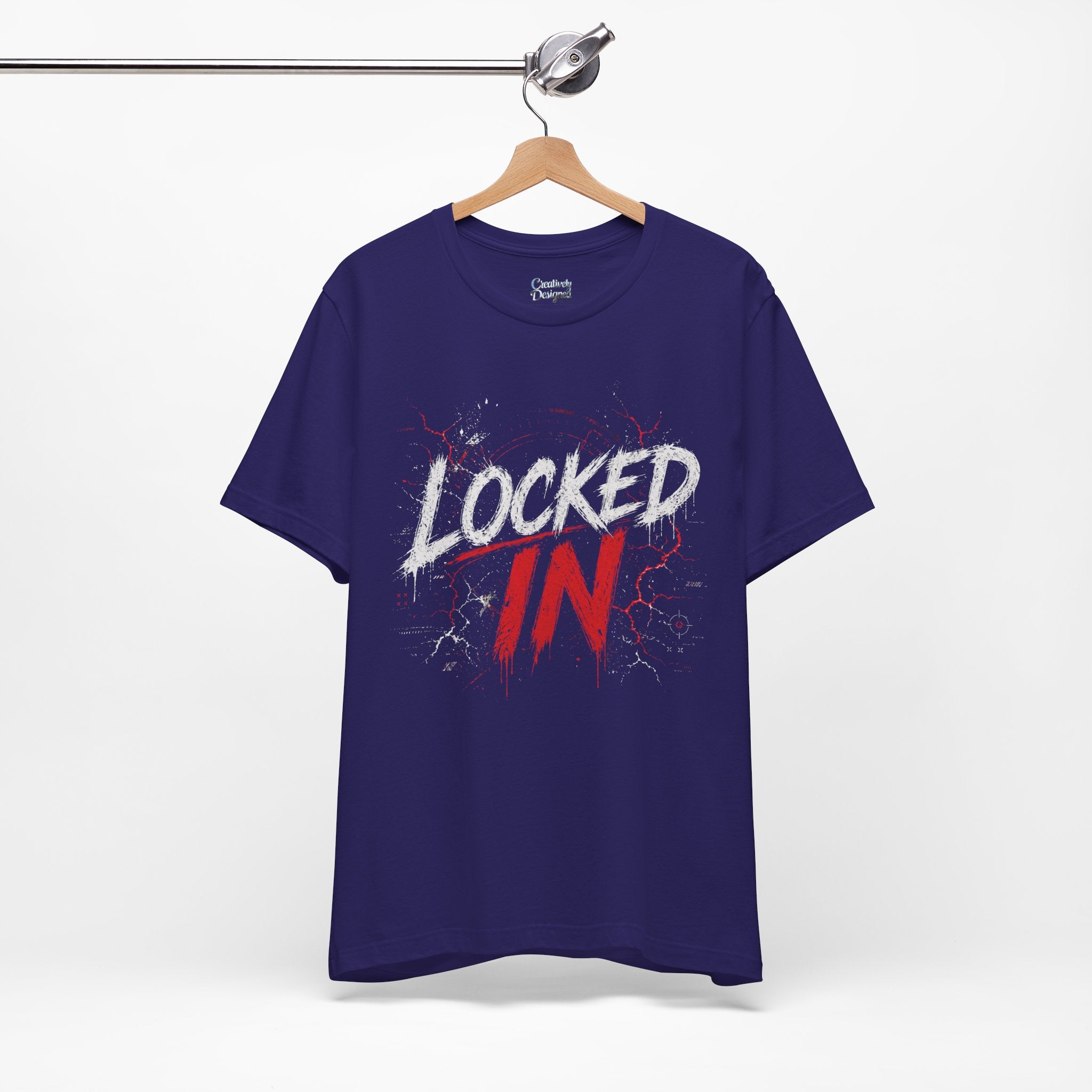 Locked In (Red) - Jersey Short Sleeve Tee