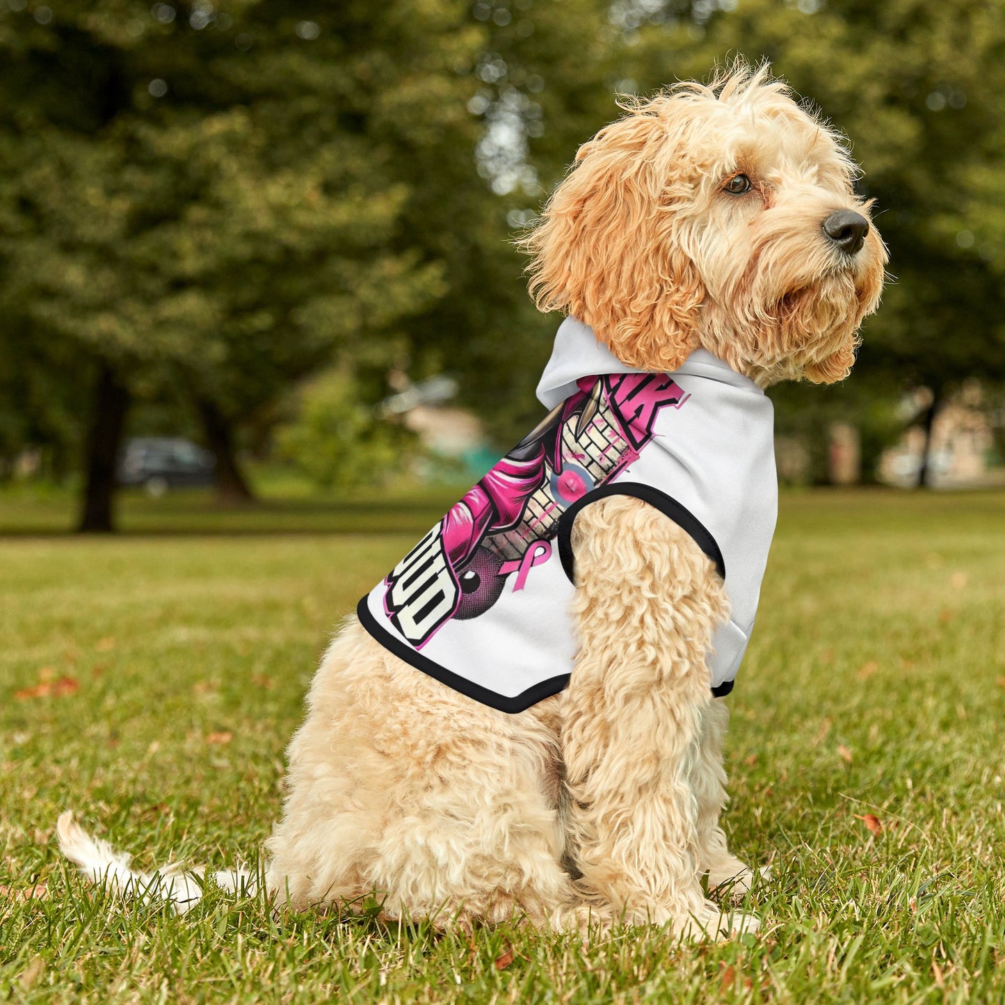 Think Pink Bark Loud - Pet Hoodie