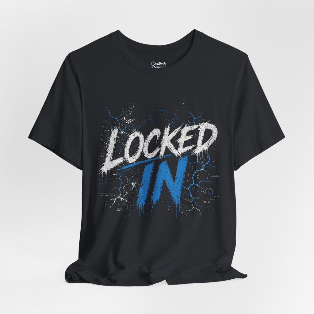 Locked In (Blue) - Jersey Short Sleeve Tee