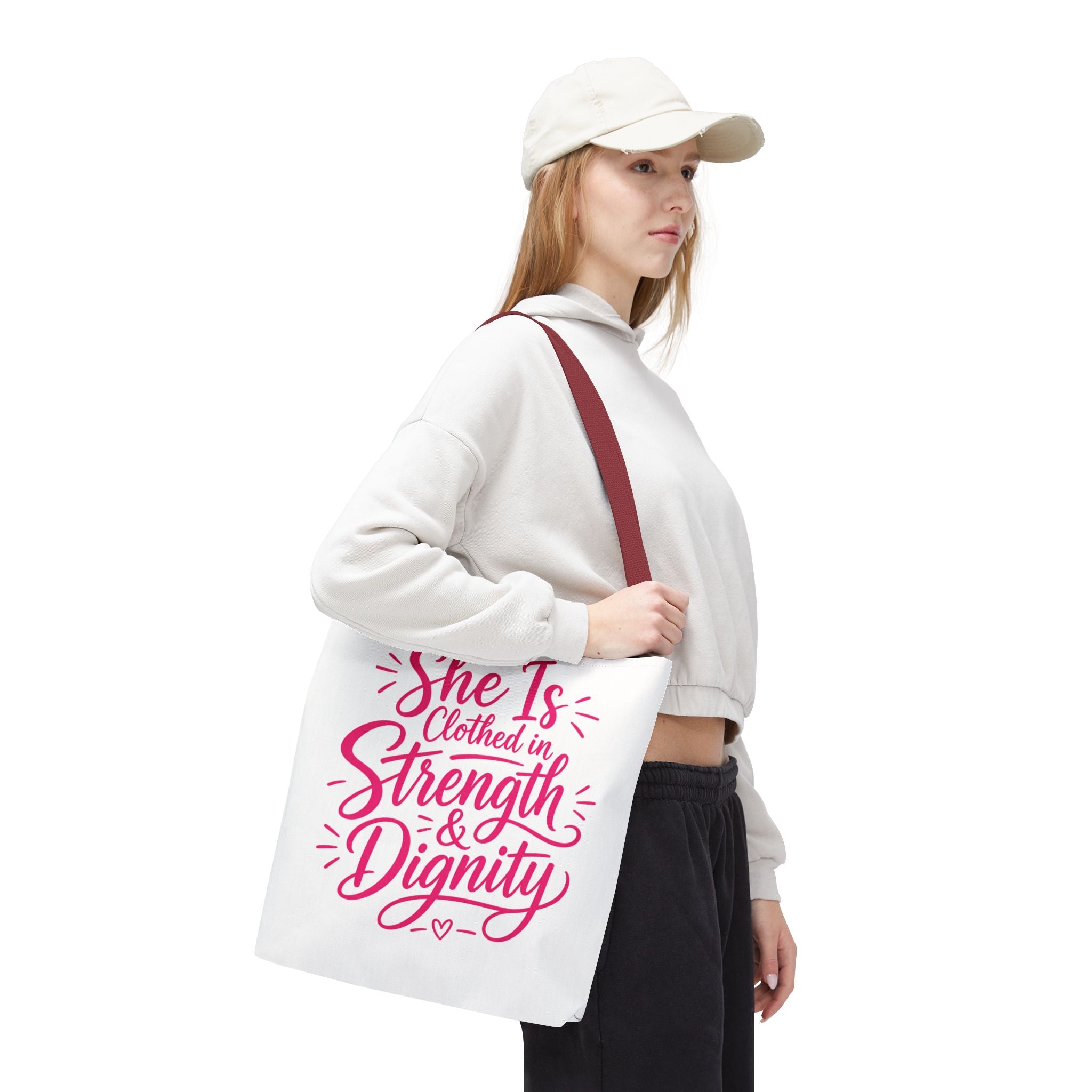 She Is Clothed in Strength & Dignity - Tote Bag
