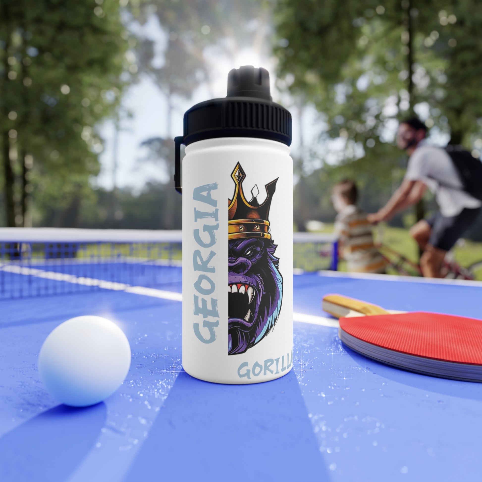 Georgia Gorillas - Stainless Steel Water Bottle, Sports Lid - Creatively Designed Shop
