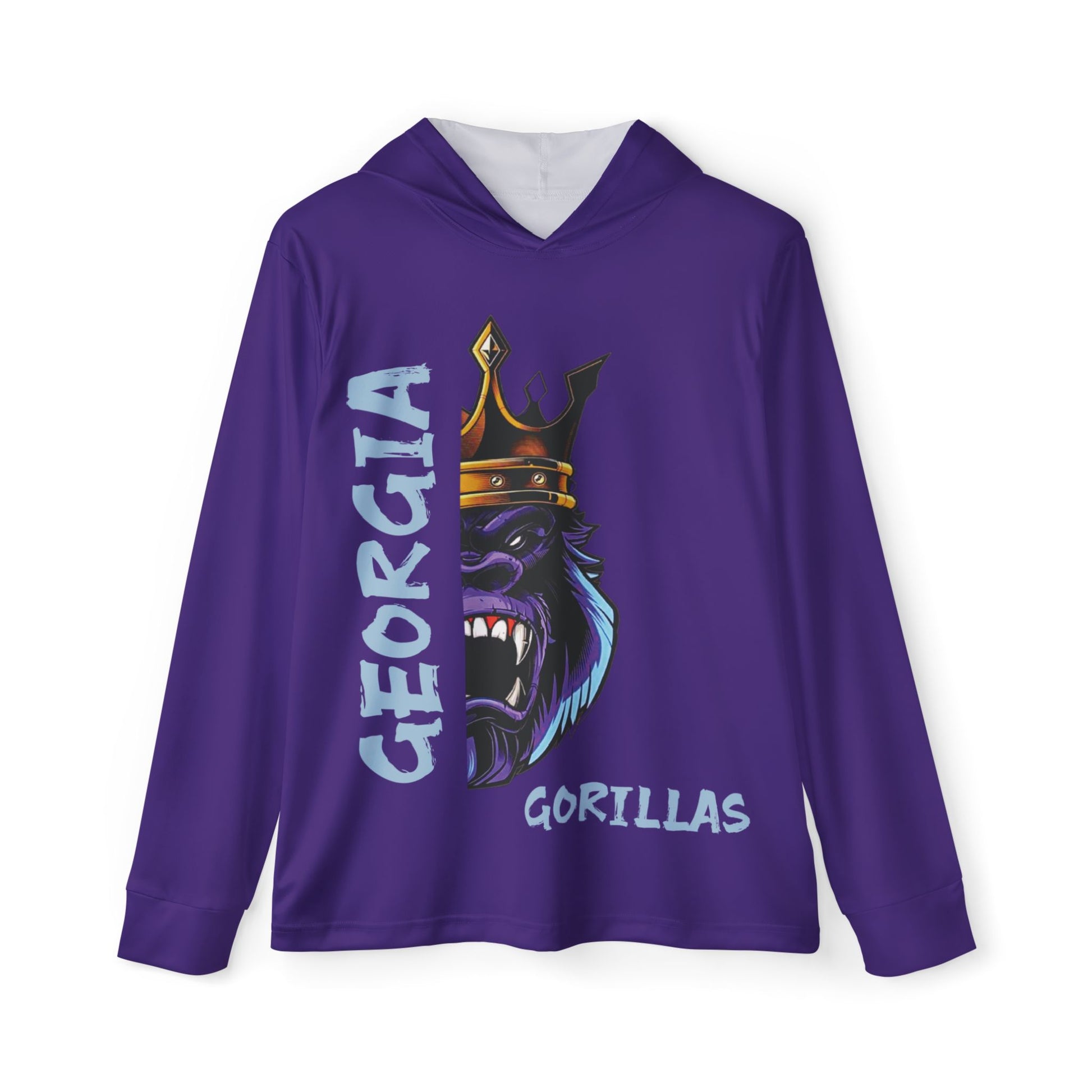 Georgia Gorillas (Purple) - Men's Sports Warmup Hoodie (AOP) - Creatively Designed Shop
