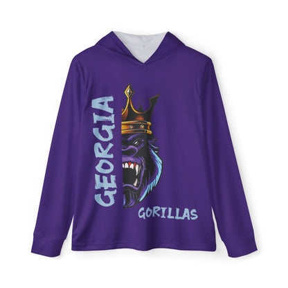 Georgia Gorillas (Purple) - Men's Sports Warmup Hoodie (AOP) - Creatively Designed Shop