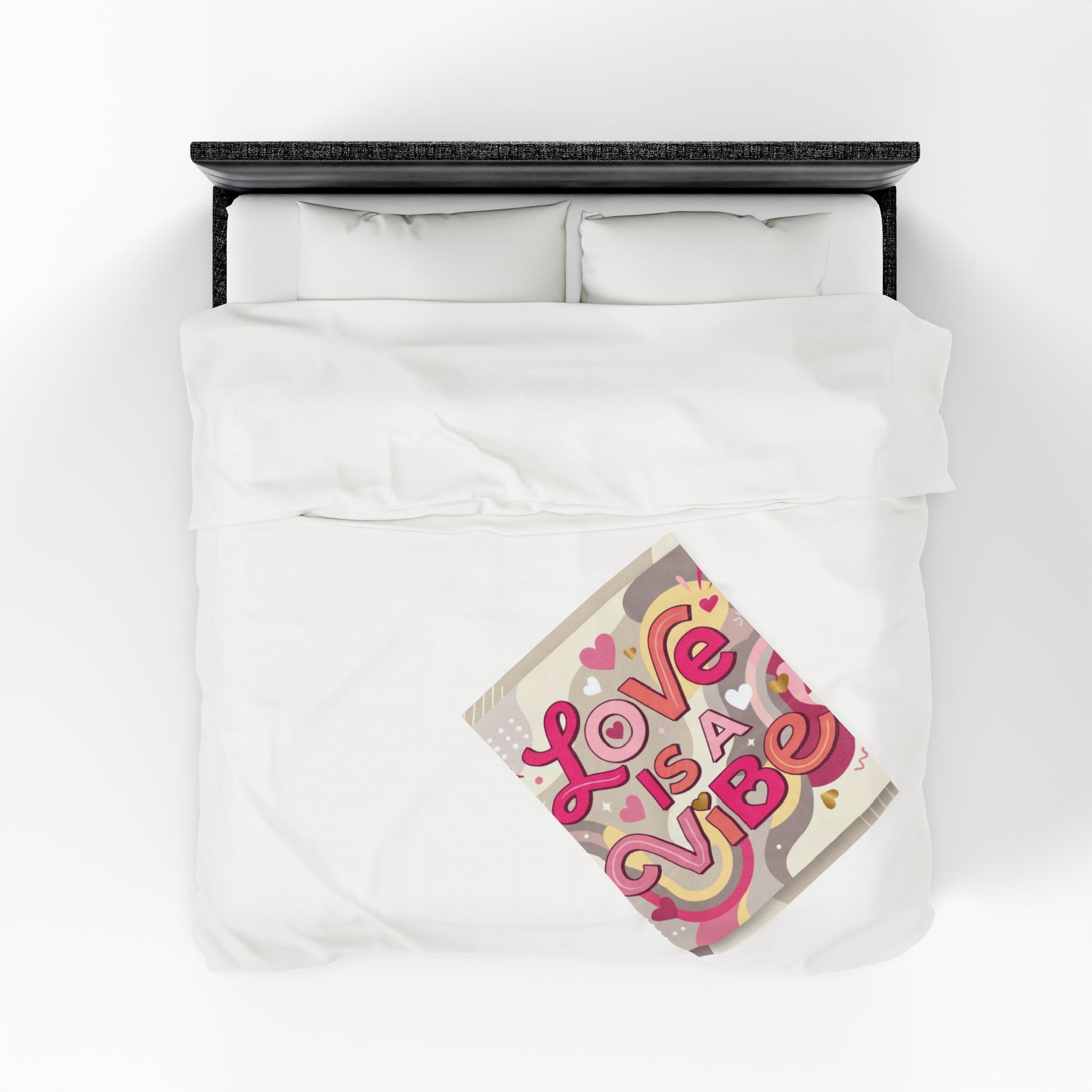 Love Is A Vibe – Plush Velveteen Blanket