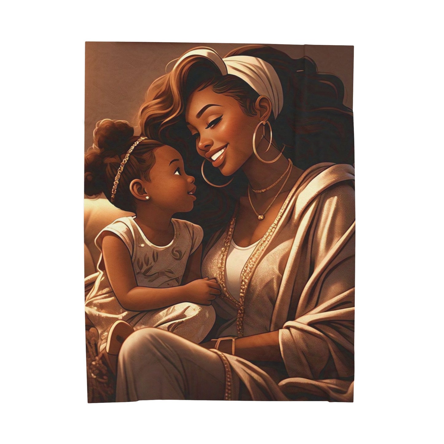 A Mother's Love - Velveteen Plush Blanket