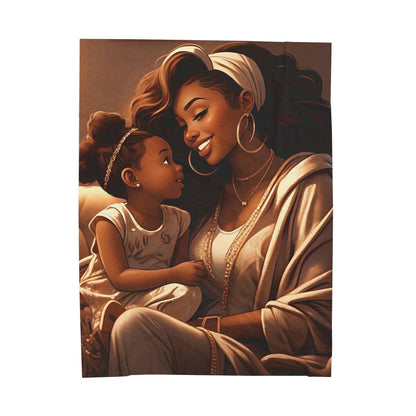 A Mother's Love - Velveteen Plush Blanket