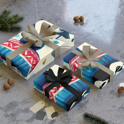 Penguins & Polar Bears - Gift Wrapping Paper Rolls, 1pc - Creatively Designed Shop