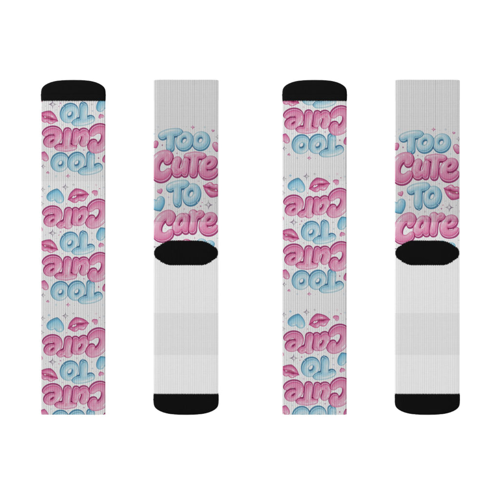 Too Cute to Care Socks