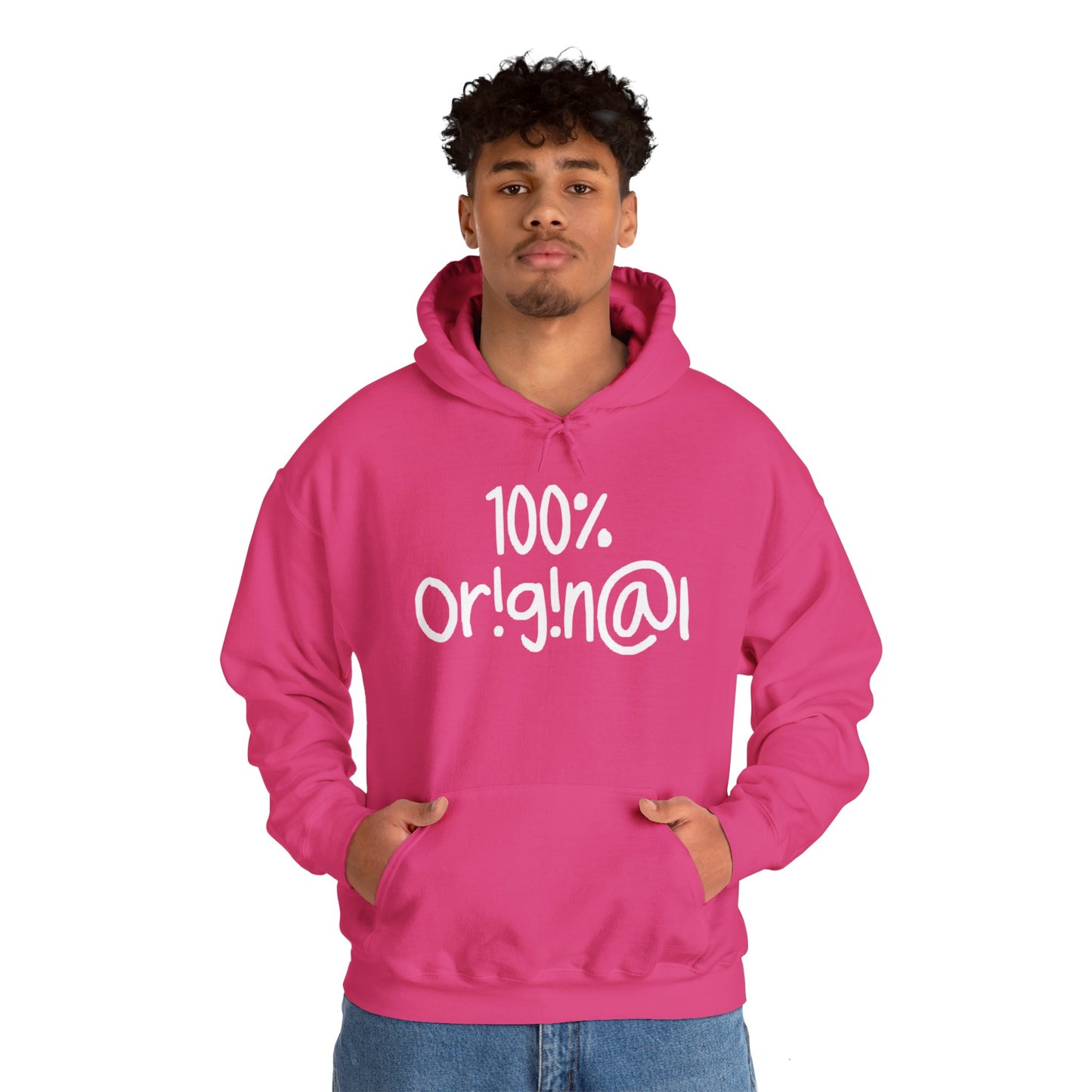 "100% Or!g!n@l" - Unisex Heavy Blend™ Hooded Sweatshirt - Creatively Designed Shop