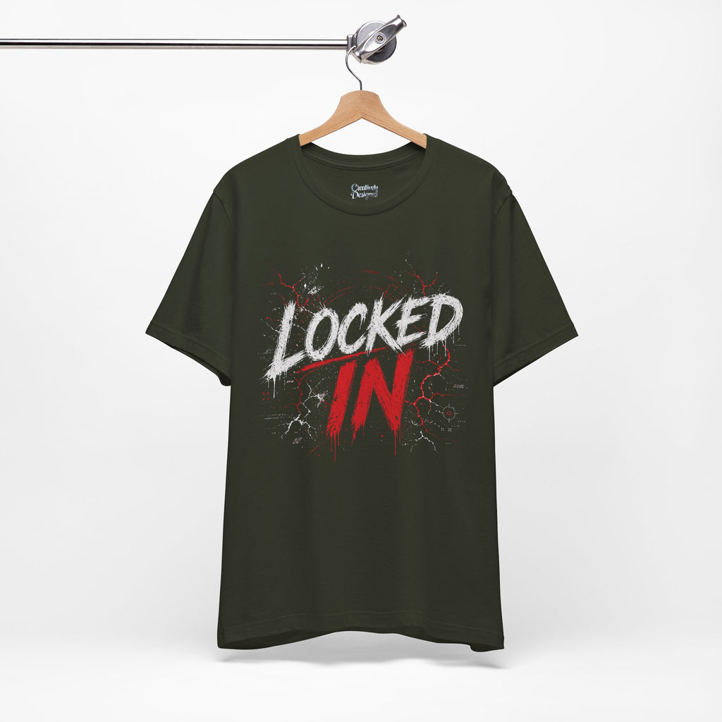 Locked In (Red) - Jersey Short Sleeve Tee