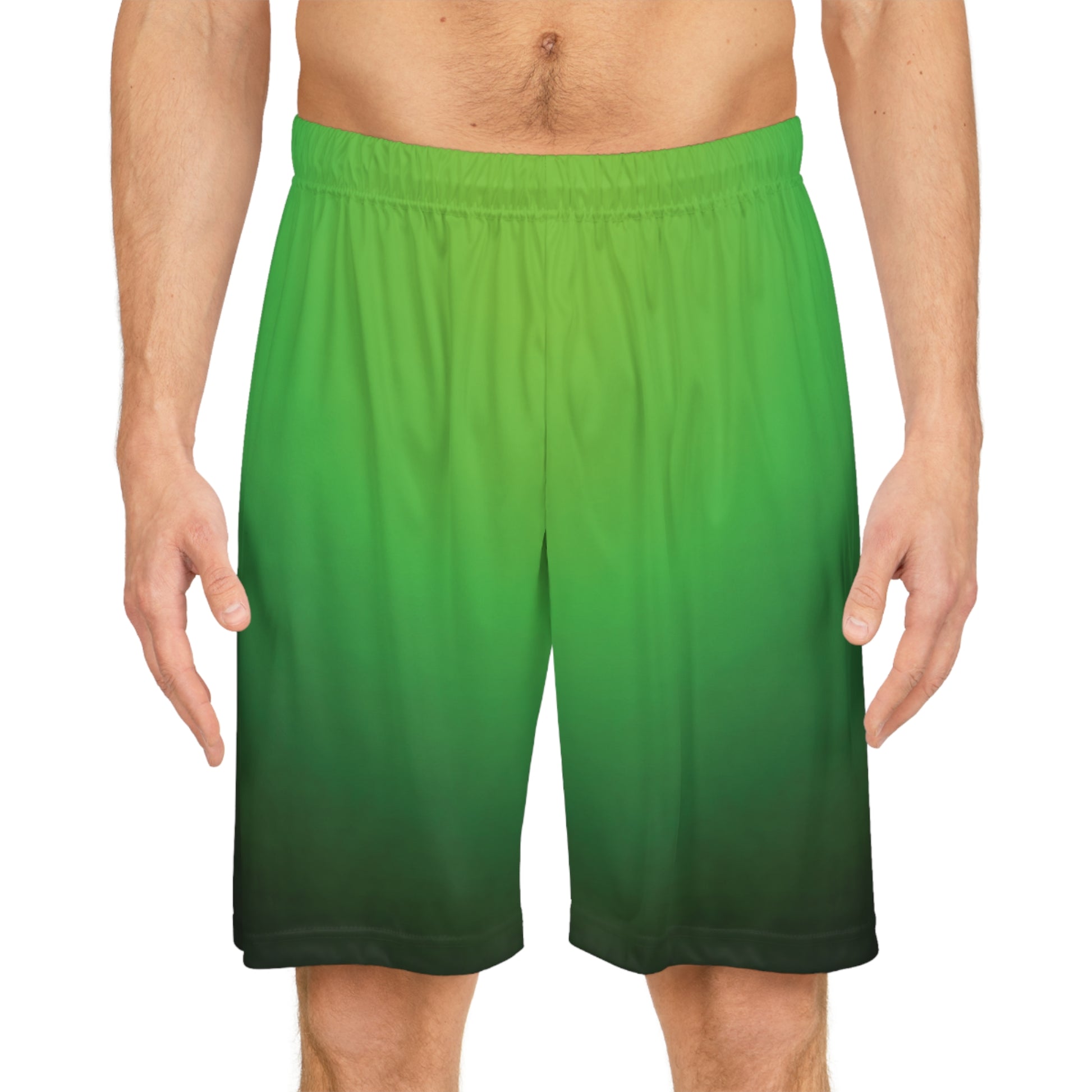 Faded to Green - Basketball Shorts (AOP) - Creatively Designed Shop