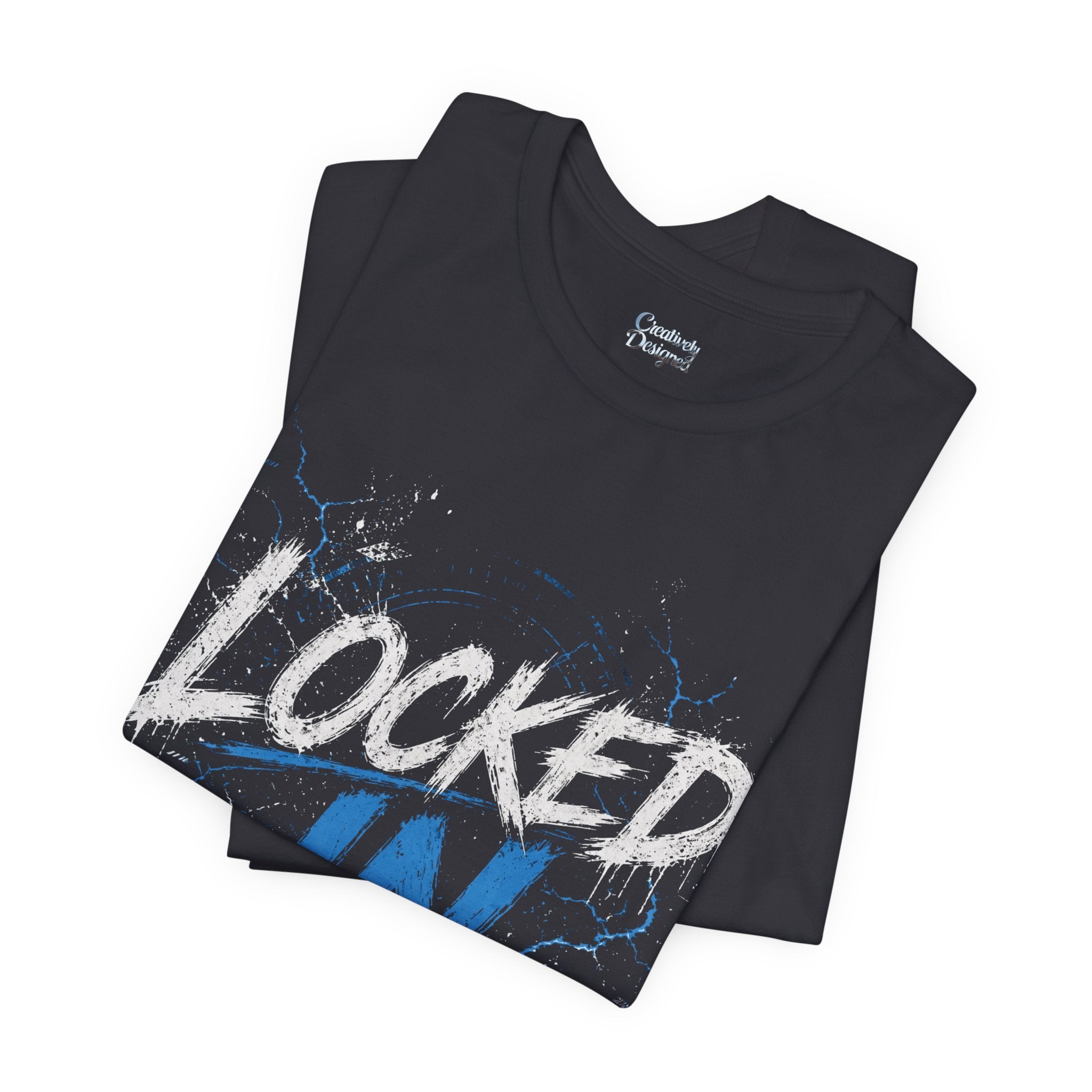 Locked In (Blue) - Jersey Short Sleeve Tee