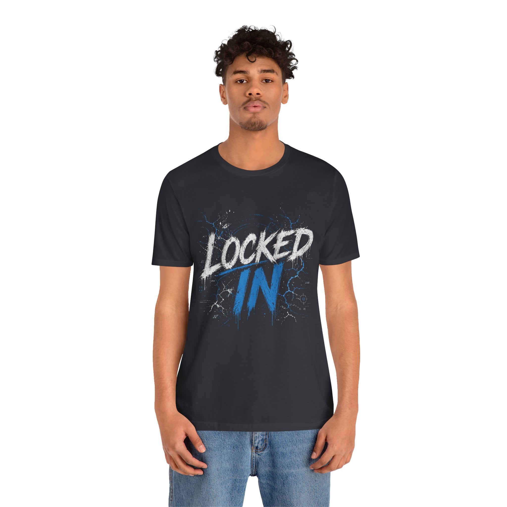 Locked In (Blue) - Jersey Short Sleeve Tee