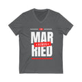 Married Vibes - Unisex Jersey Short Sleeve V-Neck Tee