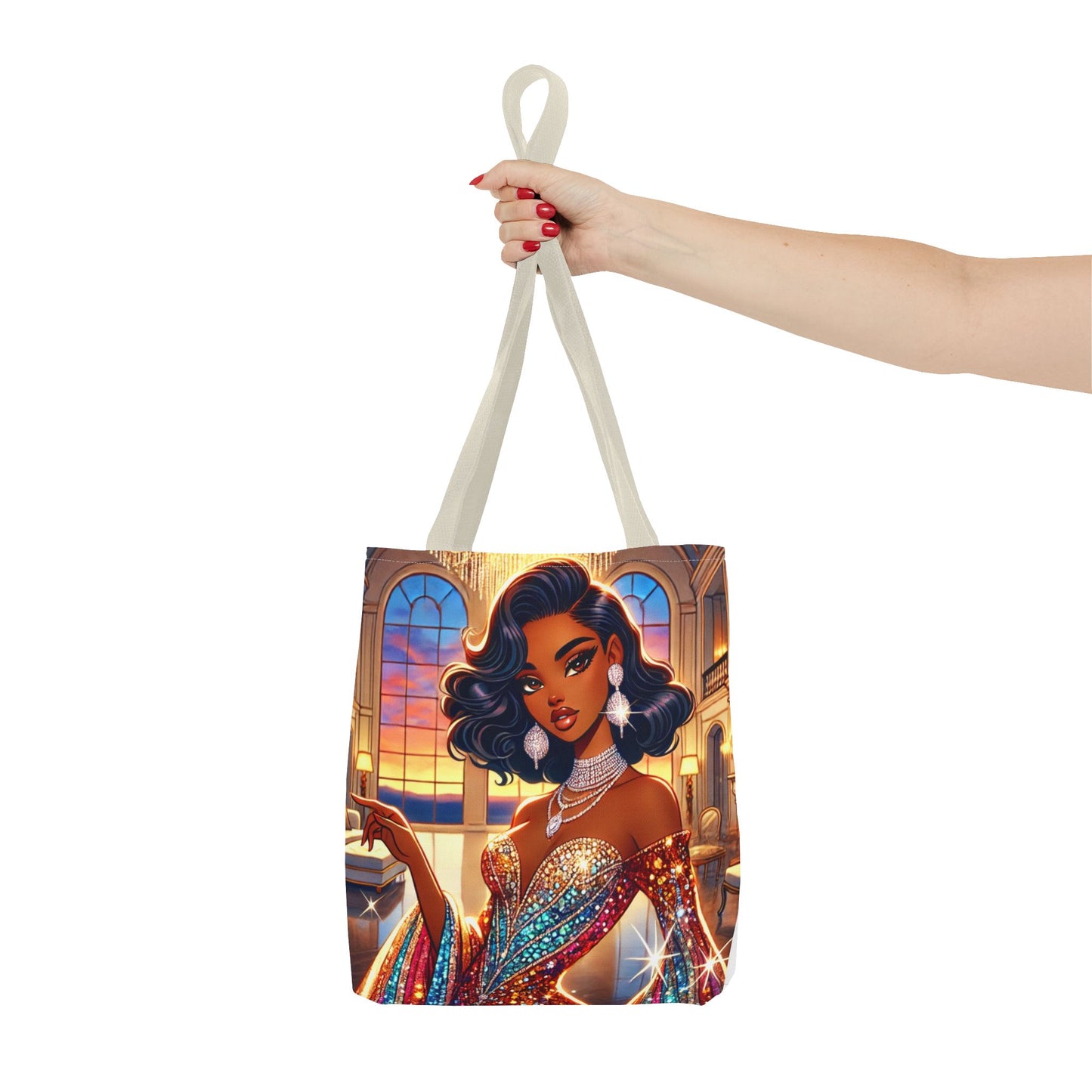 "Elegance Suits Me" (Hazel) - Tote Bag (AOP)