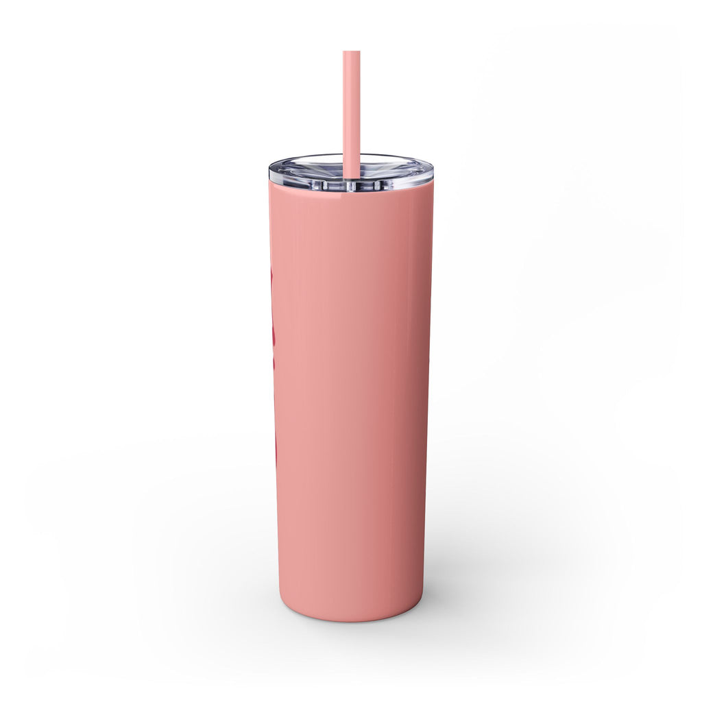 Drink Like A Boss - Skinny Tumbler with Straw, 20oz