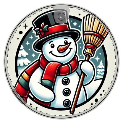 Snowman with a Magic Hat - Ceramic Decoration Ornament, (1pc) - Creatively Designed Shop